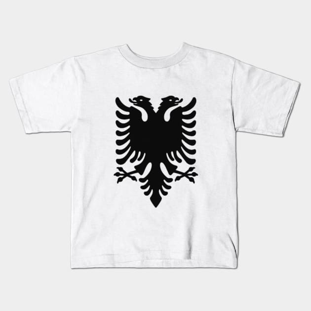 ALBANIA. COAT OF ARMS OF ALBANIA. SAMER BRASIL Kids T-Shirt by Samer Brasil